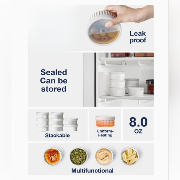 4PC Ramekin Set - Picture 2 of 14